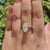 Antique 2.77 TW Dutch Marquise Cut Invisible Halo Moissanite Engagement Ring