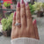 Vintage 3.55 TW Cushion Tapered Baguette Three Stone Engagement Ring