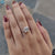 2.95 CT Asscher Step Cut Comfort Fit Moissanite Engagement Ring