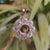 A Simple and  Elegant 2.79 TCW Round Moissanite Flower Pendant