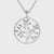 0.16 TCW Round Cut Moissanite Pendant, Life of tree Pendant Set