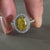 Rare 1.01 CT Oval Cut Fancy Yellow Lab Grown Diamond Halo Engagement Ring