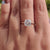 2.17 CT Unique Cushion Rensu Cut Moissanite Solitaire Engagement Ring