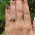 8.79 TCW Cushion Cut with Baguette Band Muse Moissanite Bridal Set