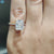 3.39 TCW Radiant Cut Moissanite Hidden Halo Pave Set Engagement Ring