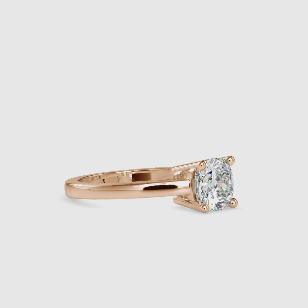 Cushion Cut Diamond Engagement Ring A Classic Solitaire Choice