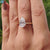 3.99 TCW Pear-Cut Hidden Halo Open Gallery Moissanite Engagement Ring