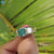 3.42 TCW Radiant Baguette Moissanite Three Stone Men's Moissanite Ring