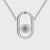 0.12 TCW Round Brilliant Cut Colorless Moissanite Classic Clip Pendant