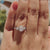 Vintage Style Engagement Ring, 1.29 TW Pear Cut Muse Engagement Ring