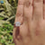 1.61 TW Cushion Cut Moissanite Hidden Halo Engagement Ring