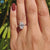 2.51 CT Moval Old European Cut Classic Moissanite Solitaire Ring