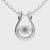 3.00 MM Round Cut Colorless Moissanite Charm Wedding Pendant