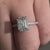 2.06 CT Emerald Cut Lab Grown Diamond Hidden Halo Engagement Ring