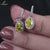 1.72 TW Oval Cut Yellow Lab Grown Diamond Dangle and Drop Earrings