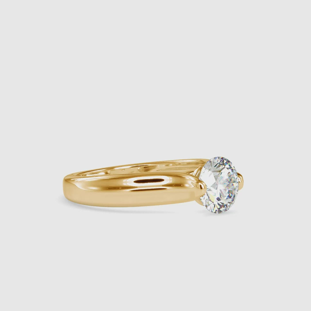 Tension Set Engagement Ring