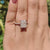 3.73 CT Radiant Cut Three Side Pave Moissanite Engagement Ring