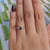 Stunning 0.54 TW Round Black Color Moissanite Wedding Ring