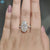 Oval Cut Near Colorless Moissanite Ring, 8.33 CT Oval Moissanite Engagement Ring