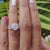 Cathedral Set 2.84 TCW Round OEC Pave Set Moissanite Bridal Set