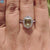 2.81 TW Canary Yellow Emerald Cut Vintage Moissanite Engagement Ring