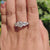 Five Stone Engagement Ring, 4.91 TW Jubilee Cut Moissanite Ring