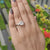 Asscher Tapered Baguette Classic Three Stone Moissanite Engagement Ring