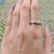 Round Colorless Moissanite Matching Rope Pave Moissanite Wedding Band