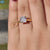 Cushion Cut Double Claw Prong Solitaire Moissanite Engagement Ring