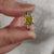 Antique Vivid Yellow Radiant Cut Lab Diamond Three Stones Engagement Ring, Lab Created Diamond Ring for Women