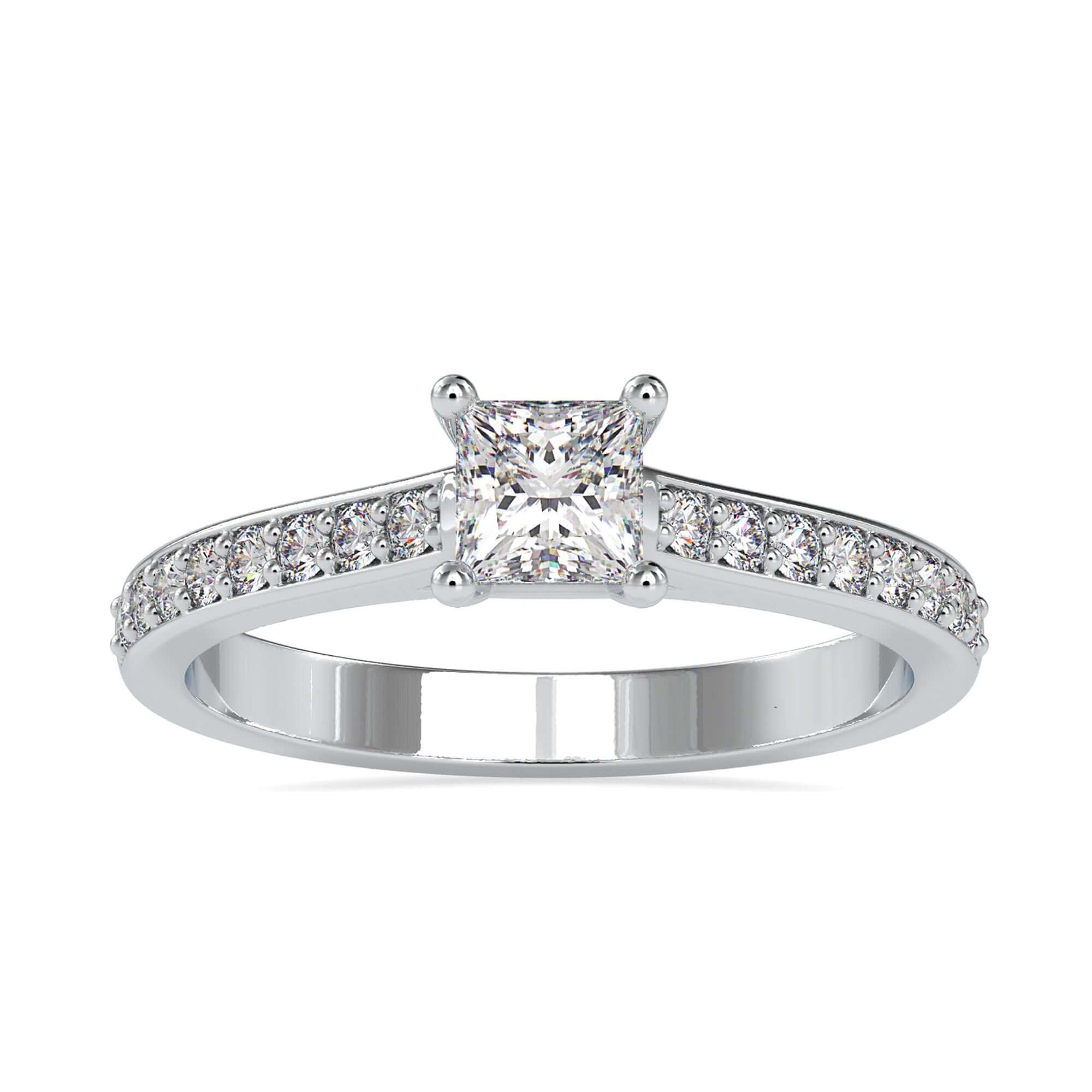 IGI Certified Lab Grown Diamond in Channel Setting Ring.