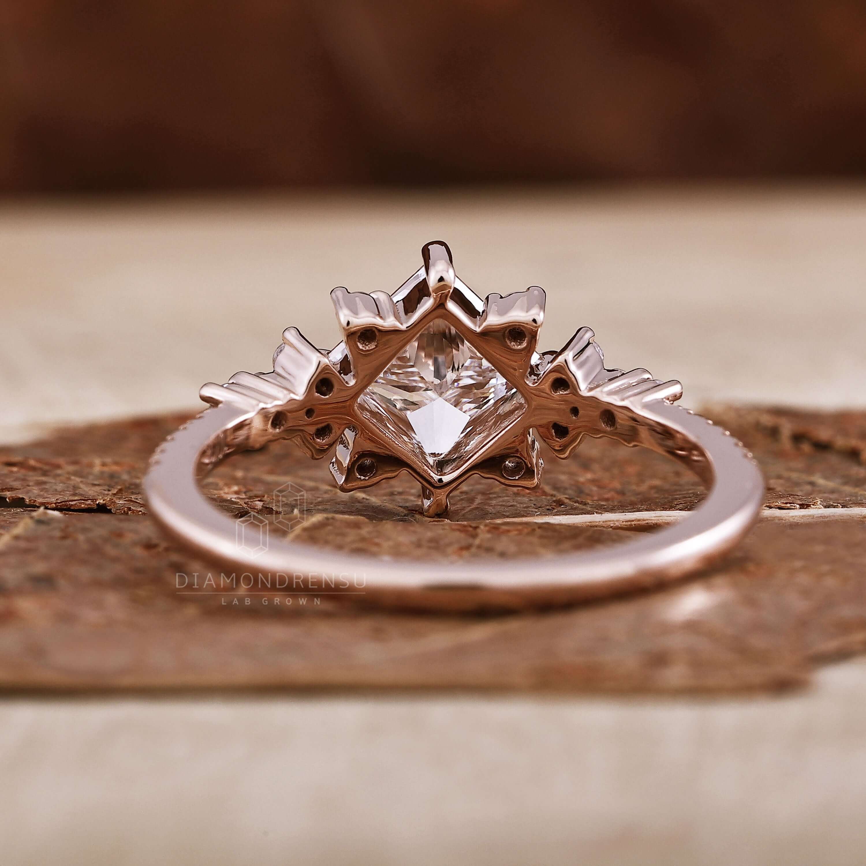 rose gold engagement ring