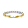 Amazing Flat Band, 1.70 MM Round Brilliant Cut Half Eternity Wedding Band