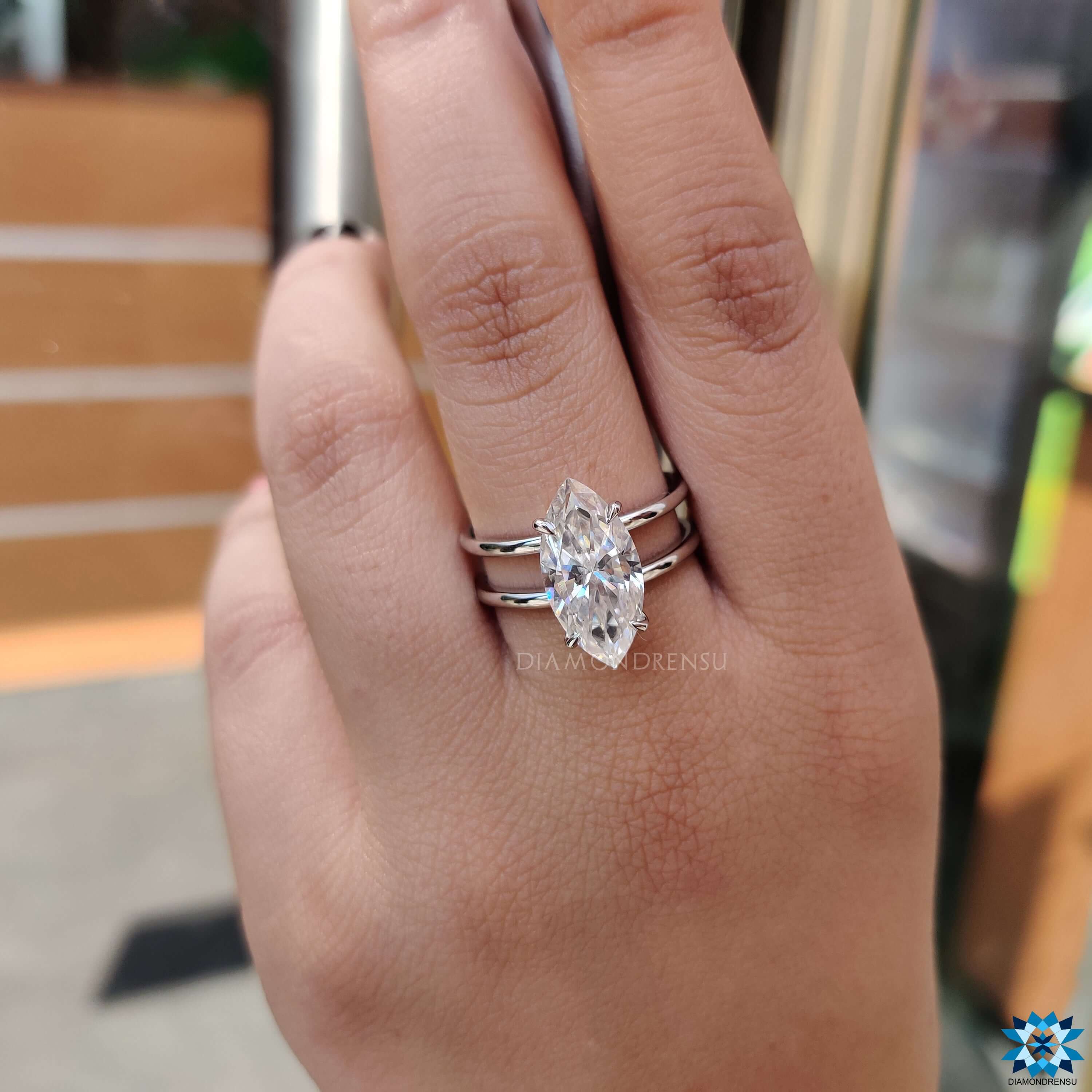 moissanite engagement rings - diamondrensu