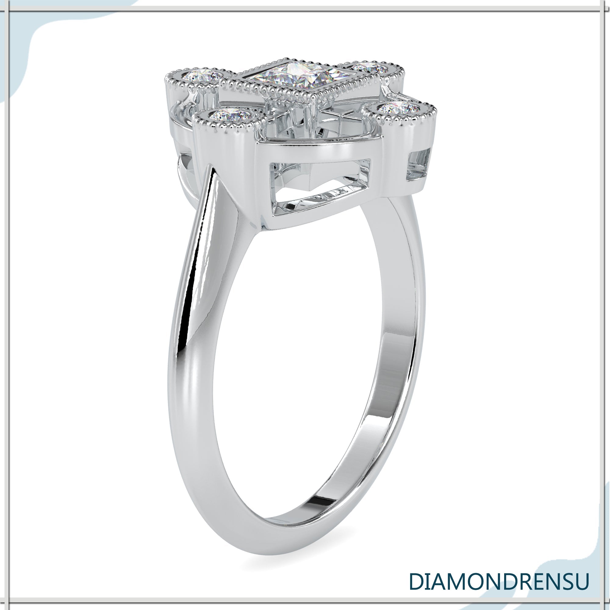 moissanite halo engagement rings - diamondrensu