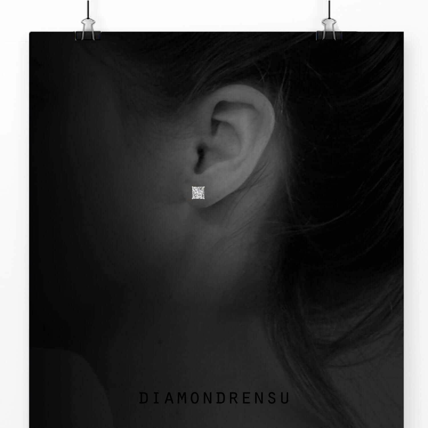 moissanite earrings - diamondrensu