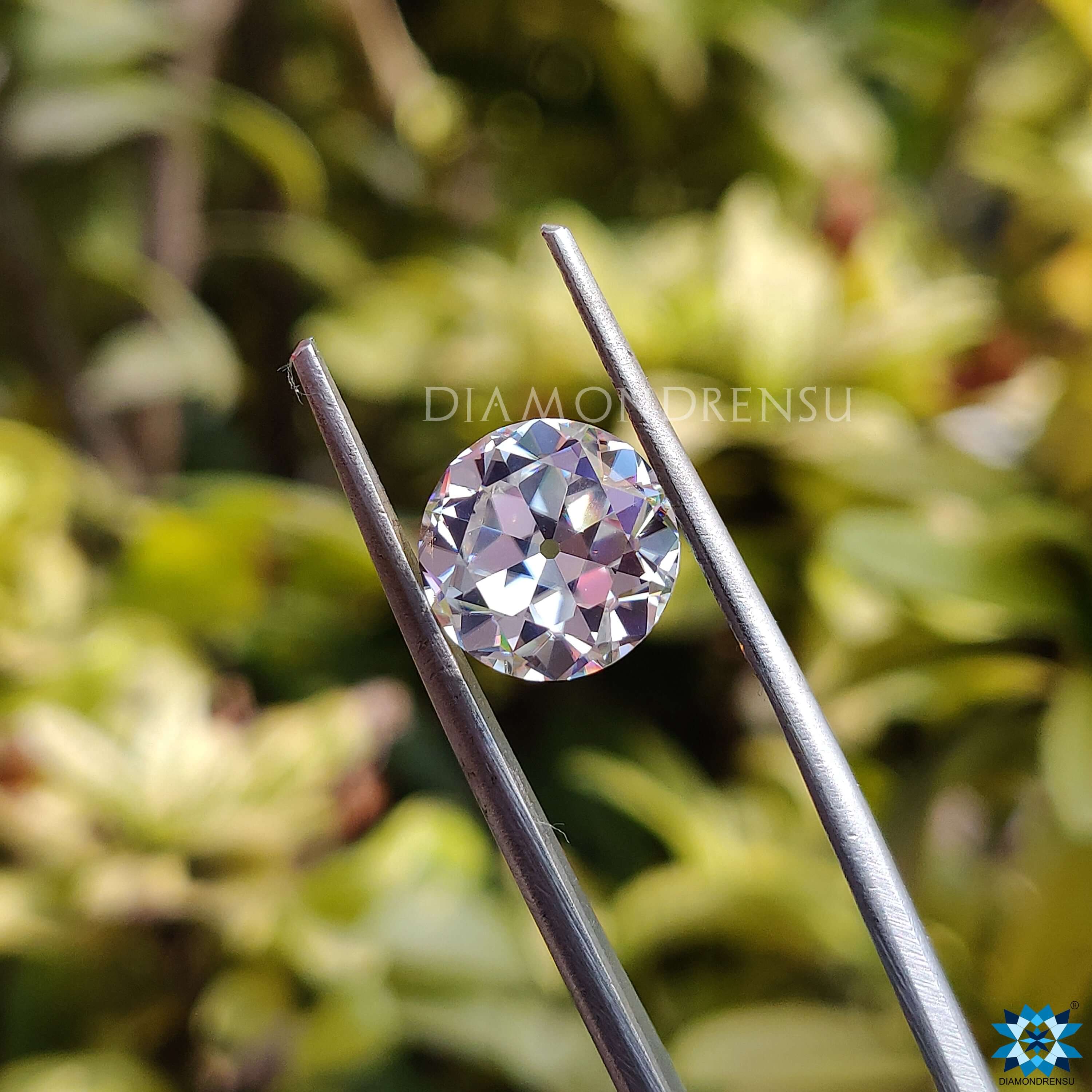 old european cut moissanite diamond