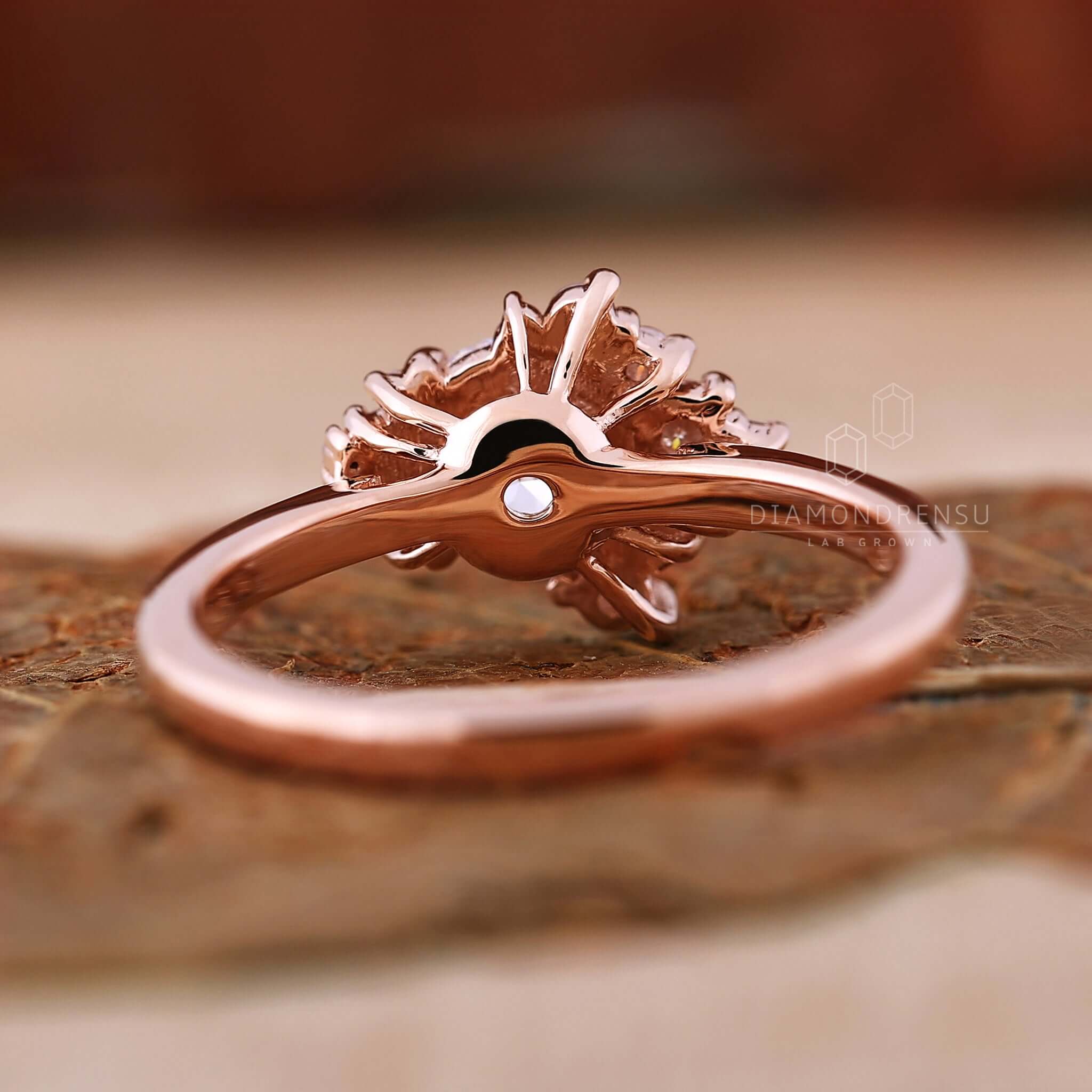 rose gold engagement ring