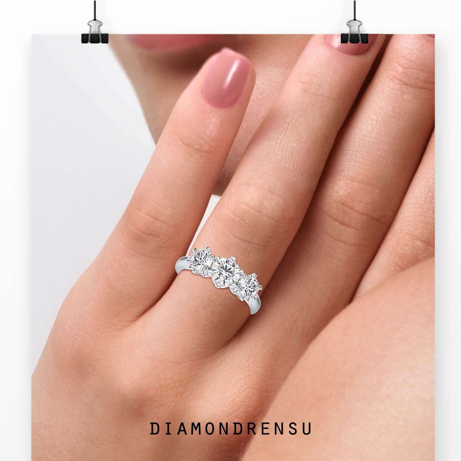 moissanite engagement rings - diamondrensu