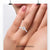 Elegant bypass ring setting with compass prongs for a secure fit.