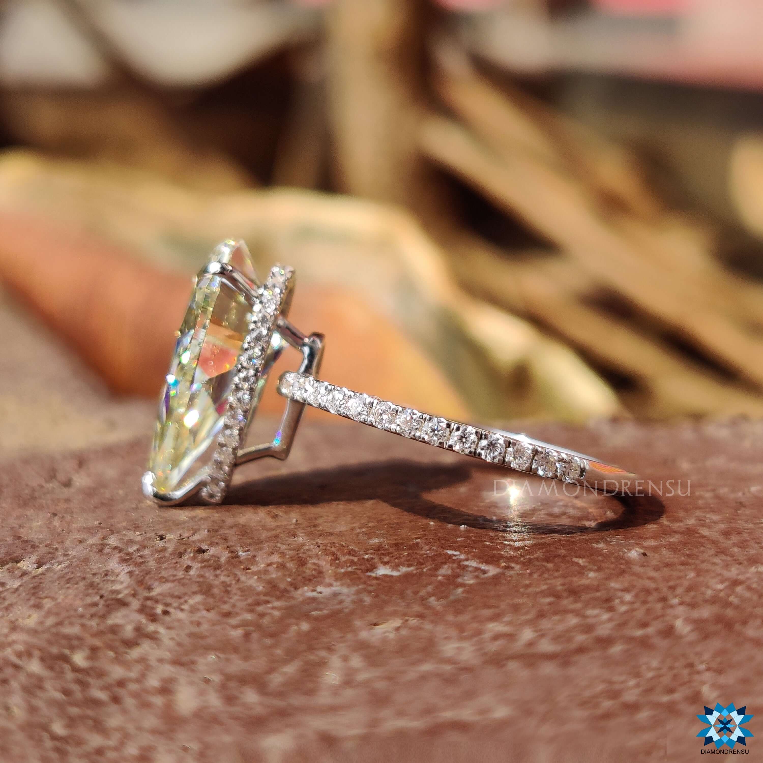 moissanite engagement rings - diamondrensu