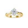 Basket Setting Engagement Ring With Round Solitaire