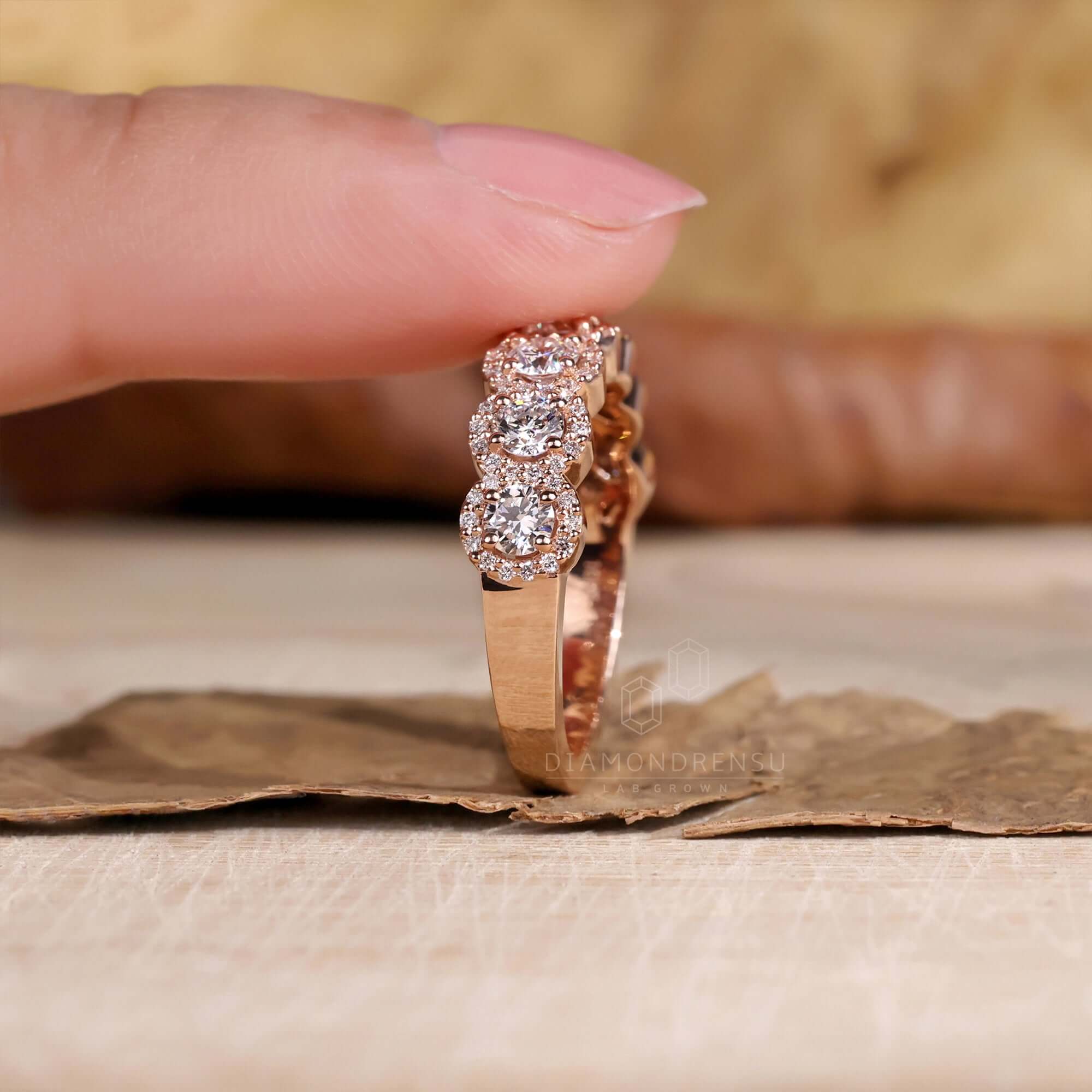 lab created diamond ring