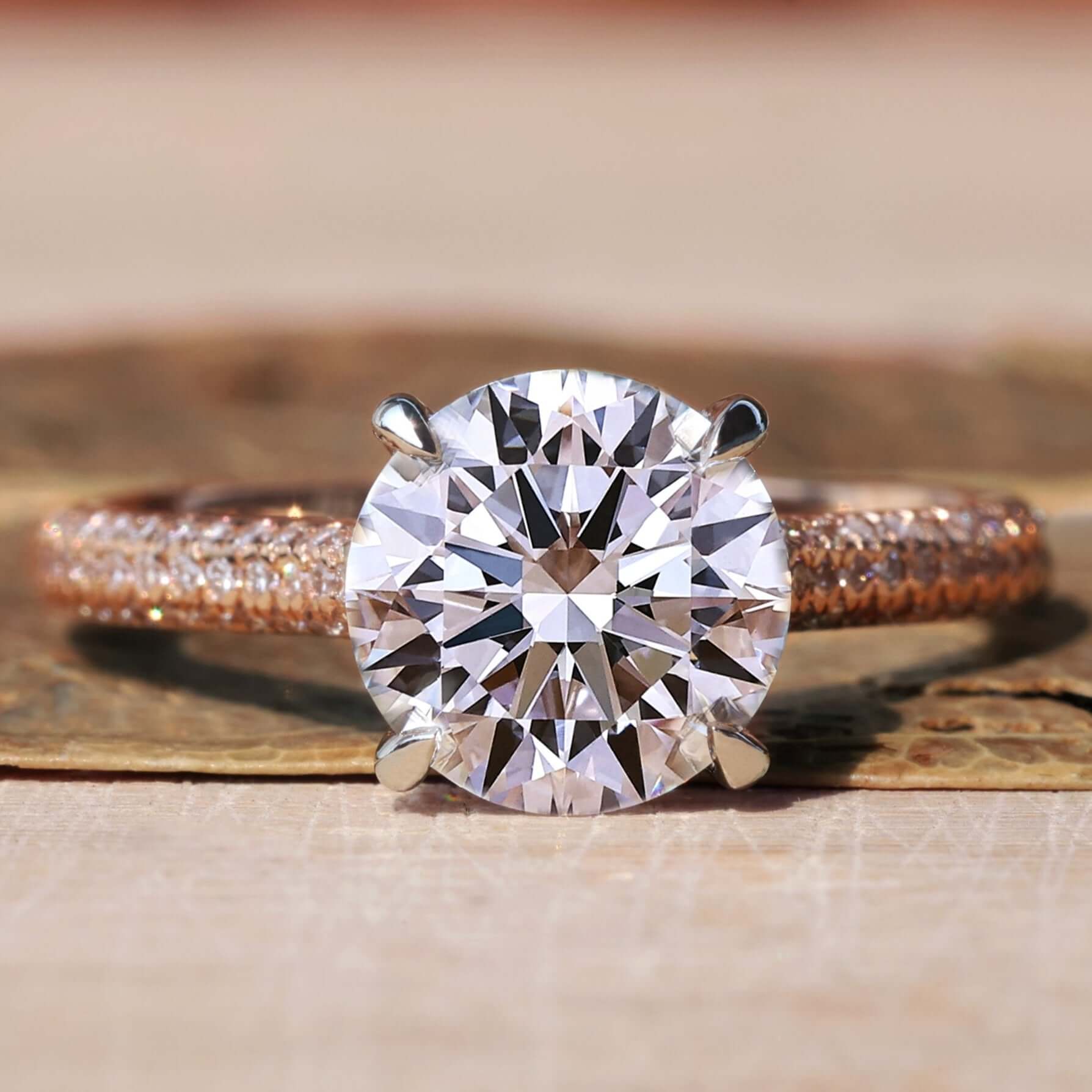 lab grown diamond engagement ring