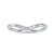 0.10 TCW Round Moissanite Seven Stone Wishbone Curved Wedding Band