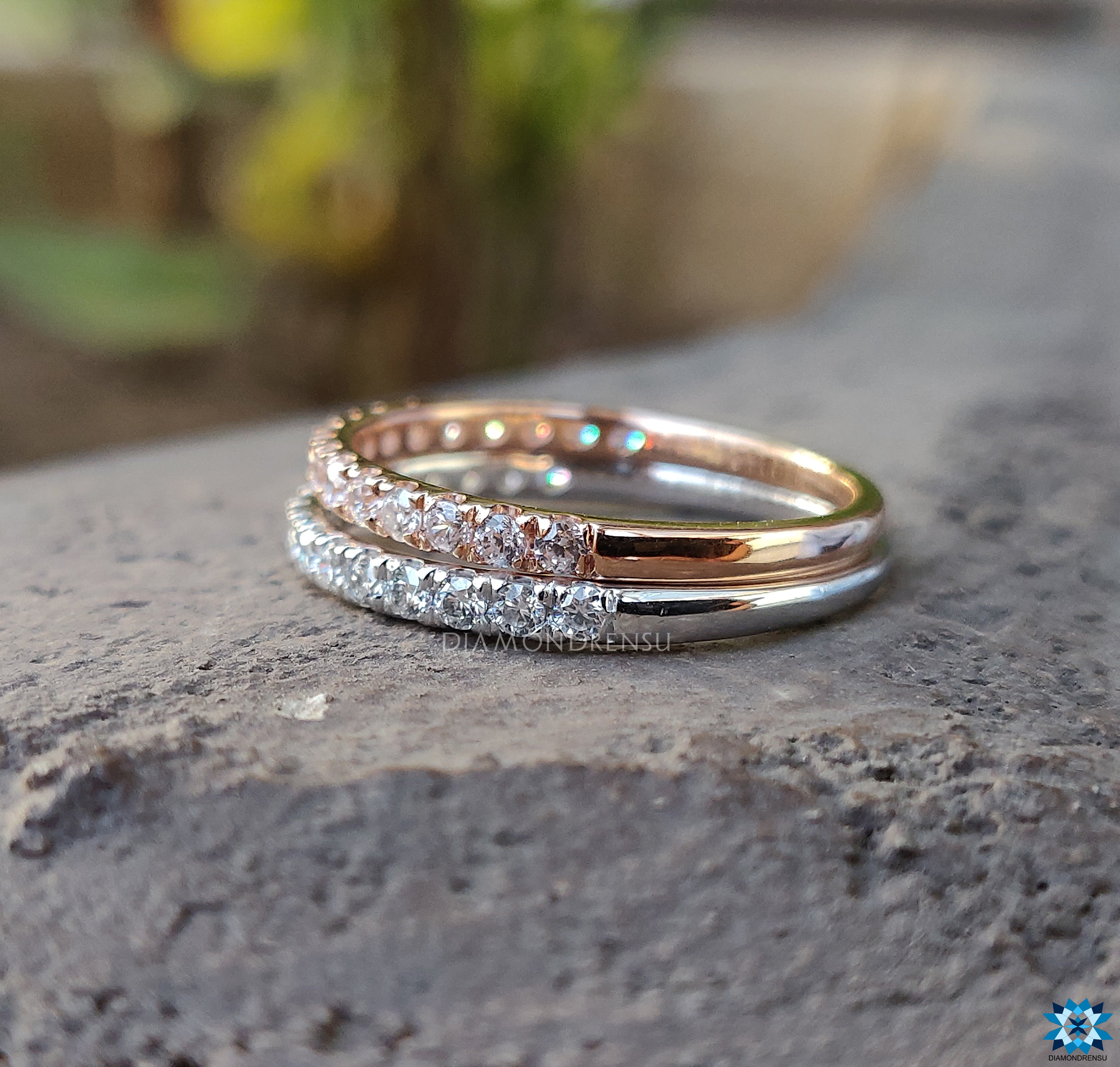 moissanite wedding band - diamondrensu