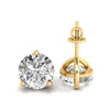 2.00 TCW Round Cut Martini Style Moissanite Wedding Earrings