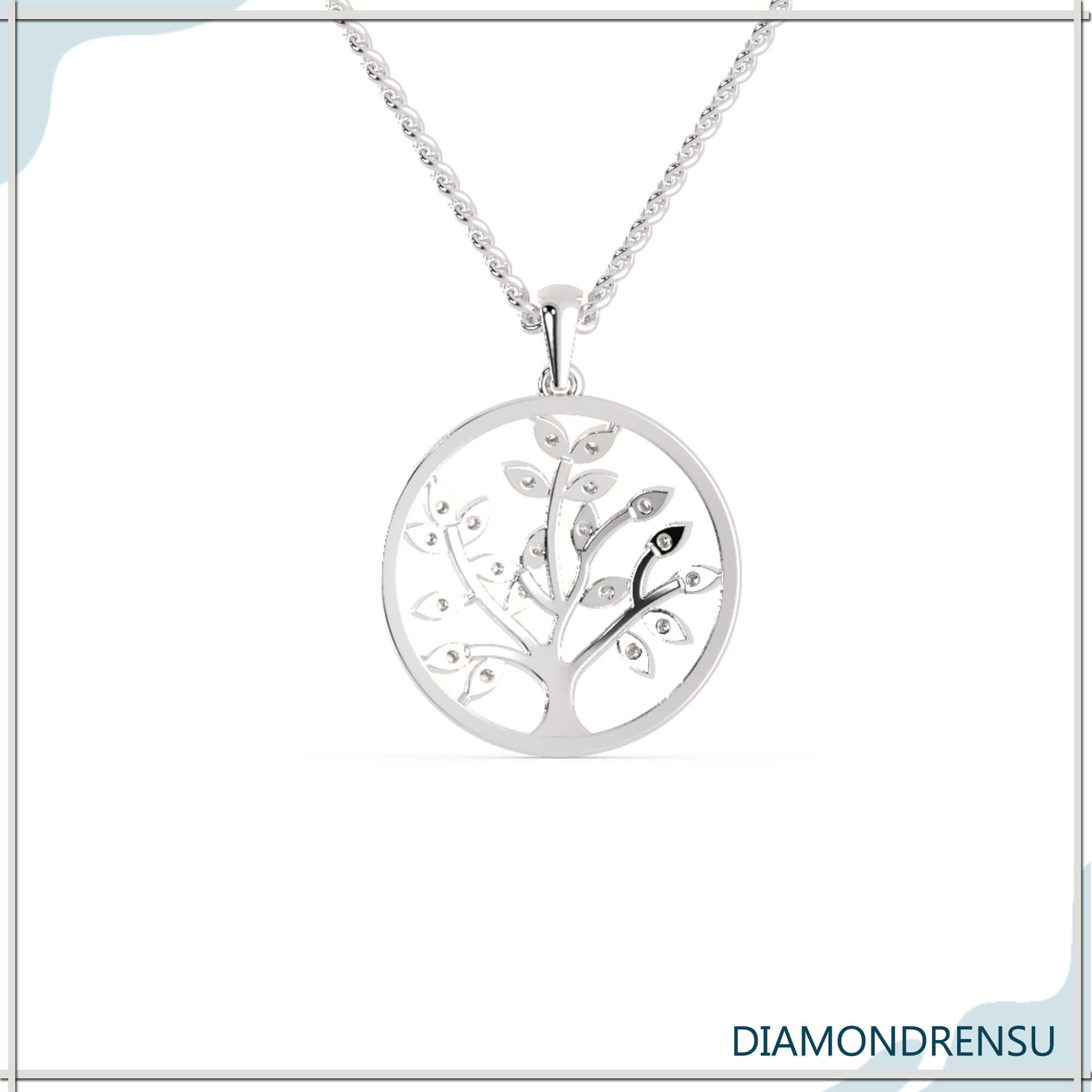 moissanite pendant - diamondrensu