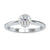 Elegant bezel engagement ring featuring a lab grown diamond for timeless beauty.