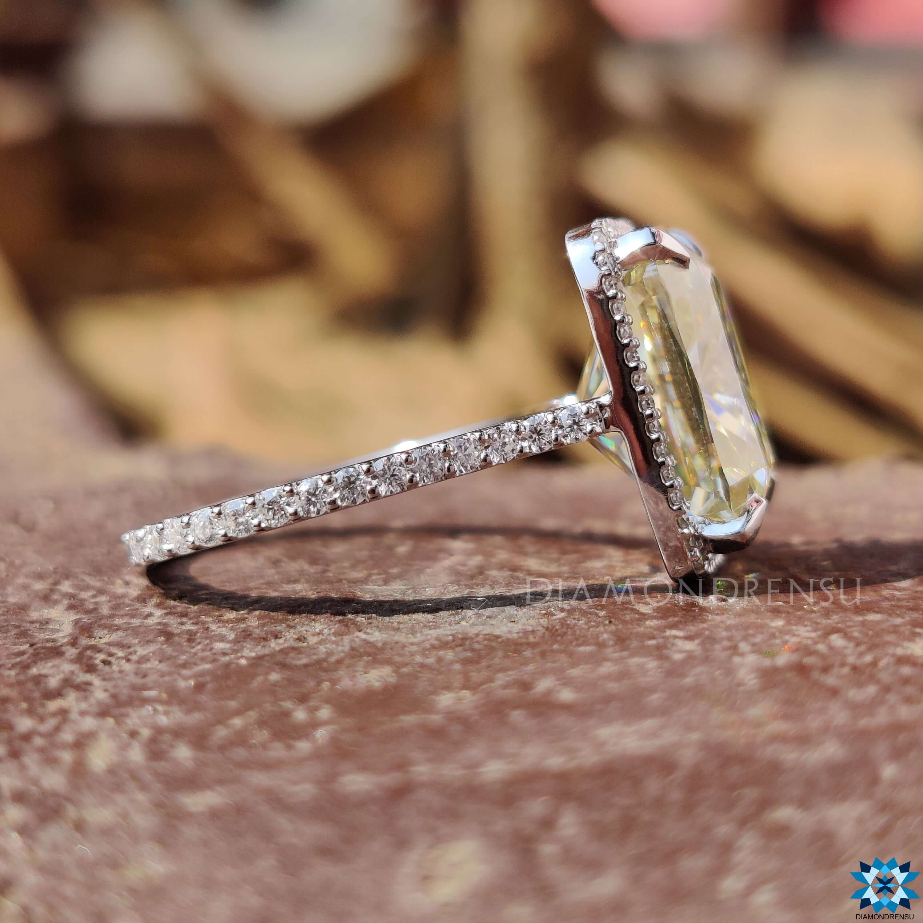 moissanite halo engagement rings - diamondrensu